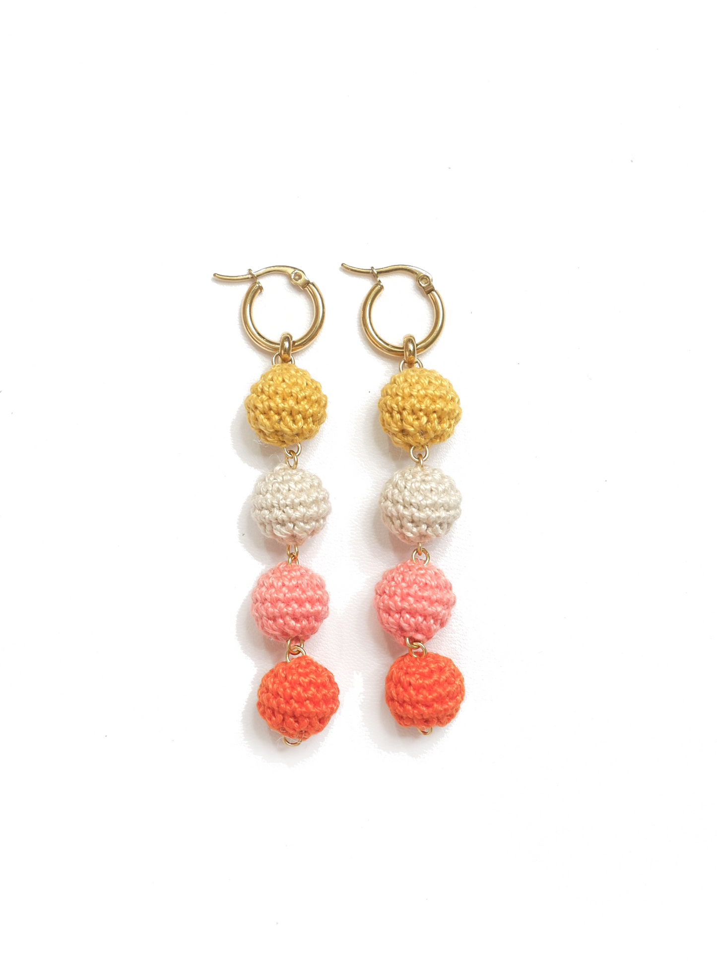 Aria bonbon drop earrings- golden hour