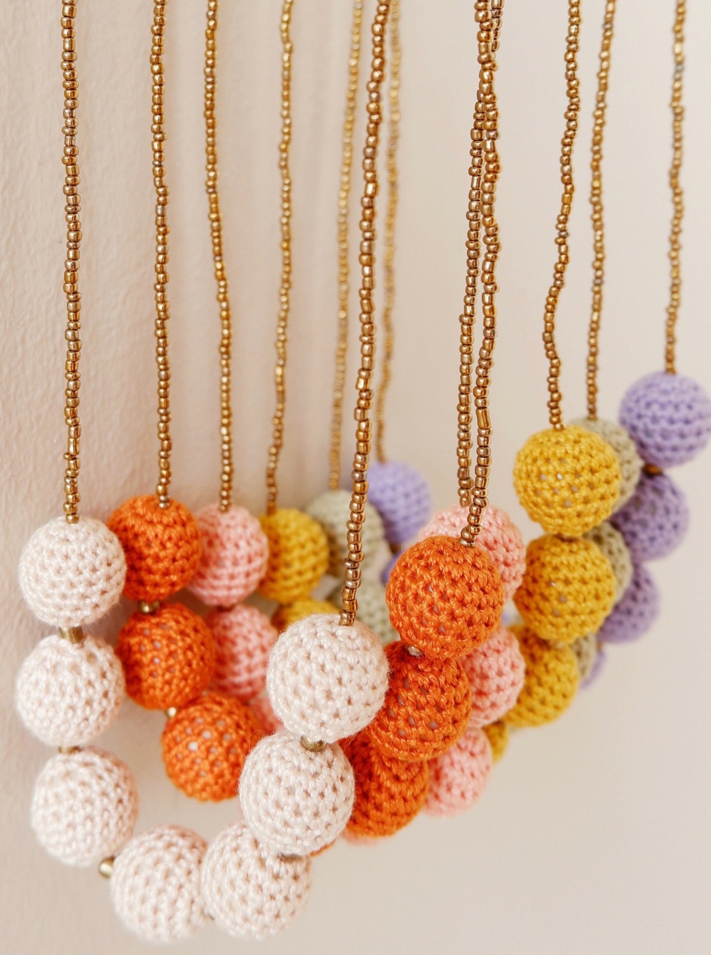 Malena crochet bead necklace